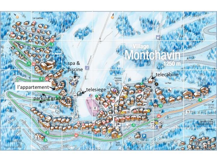 Appartement Montchavin La Plagne, pistes 50m, balcon vue Mont Blanc Extérieur photo